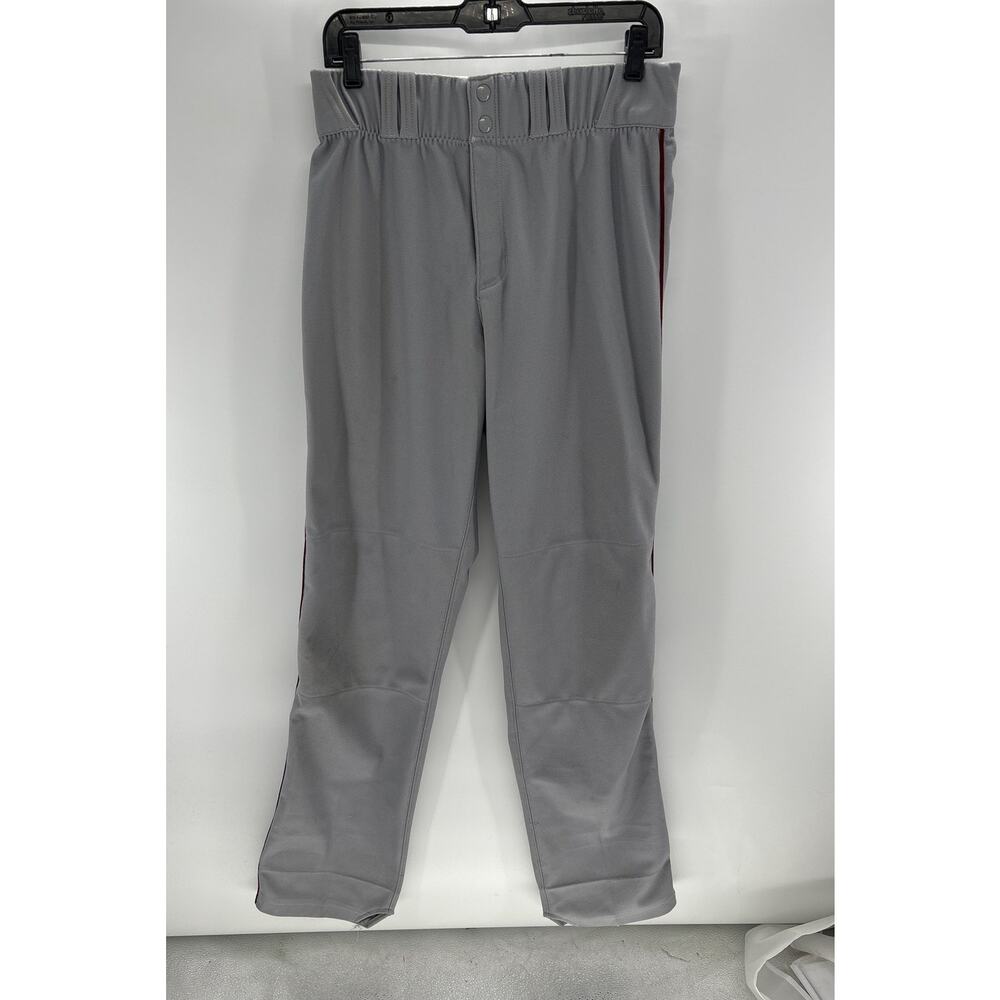 Adidas Men's Gray/Maroon 32W X 34L Baseball pants